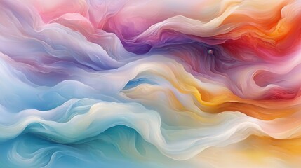 Obraz premium A mesmerizing spectacle of swirling hues and ethereal light, weaving a tapestry of vibrant dreamscapes. 