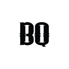 BQ monogram logo design letter text name symbol monochrome logotype alphabet character simple logo