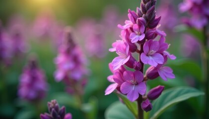 Obraz premium Delicate purple Duranta erecta blossoms, vibrant petals , flowers, summer, nature