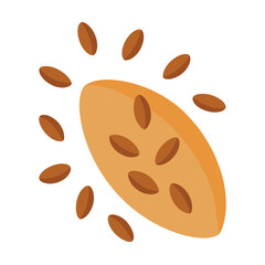 illustration-of-flaxseeds-isolated-on-white-background.