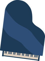 Piano music instrument vector illustration