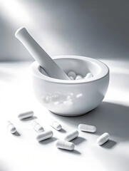 Pharmaceutical Preparation with Capsules and Tools