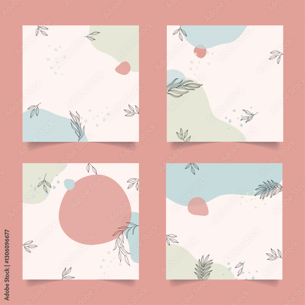 Wall mural abstract geometric pattern background vector minimal.