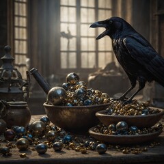 Crow Thief &ndash; A crow has been stealing shiny objects from your home. One day, you follow it and discover a hidden treasure.