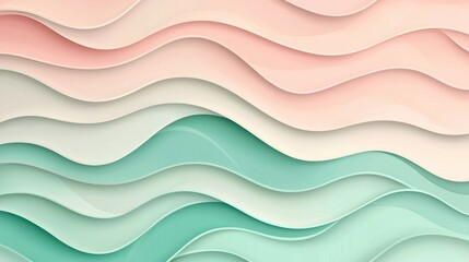 Vibrant Abstract Background Featuring Flowing Wavy Patterns and Colors