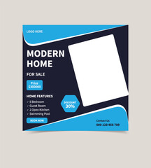  Modern Home for Sale Facebook and Instagram Post. Perfect Family Living with Spacious Interiors, Prime Location, and Stylish Design
