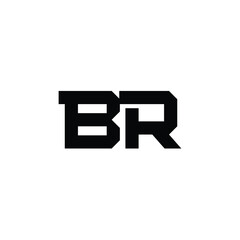 BR monogram logo design letter text name symbol monochrome logotype alphabet character simple logo