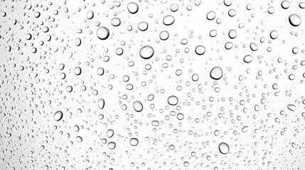 Abstract Illustration Of Water Drops On Clear Background Surface In