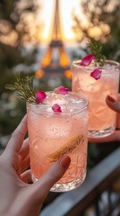 Romantic Rooftop Cocktails &ndash; Sipping in Paris at Sunset