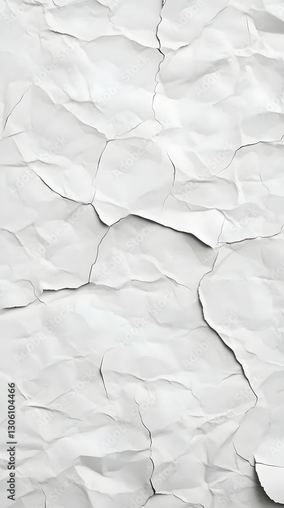 Poster abstract white wrinkled paper background texture realistic image