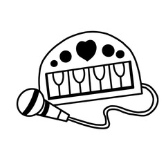 Hand-painted children's toy electric tone