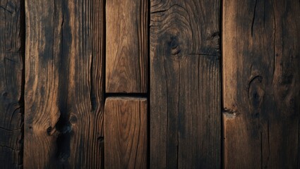 Naklejka premium Rustic wooden plank texture background with natural grain patterns and rich earthy tones perfect for design and decoration projects
