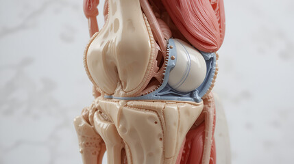 anatomic study model of an human knee replacement