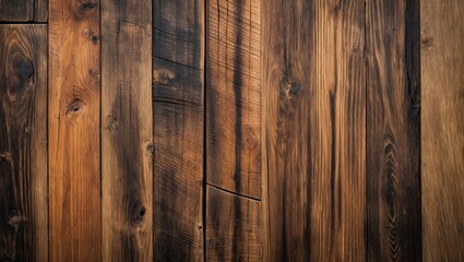 Ornate Wooden Plank Background with Rich Brown Tones and Textured Stripes Suitable for Flooring or Furniture Design Elements