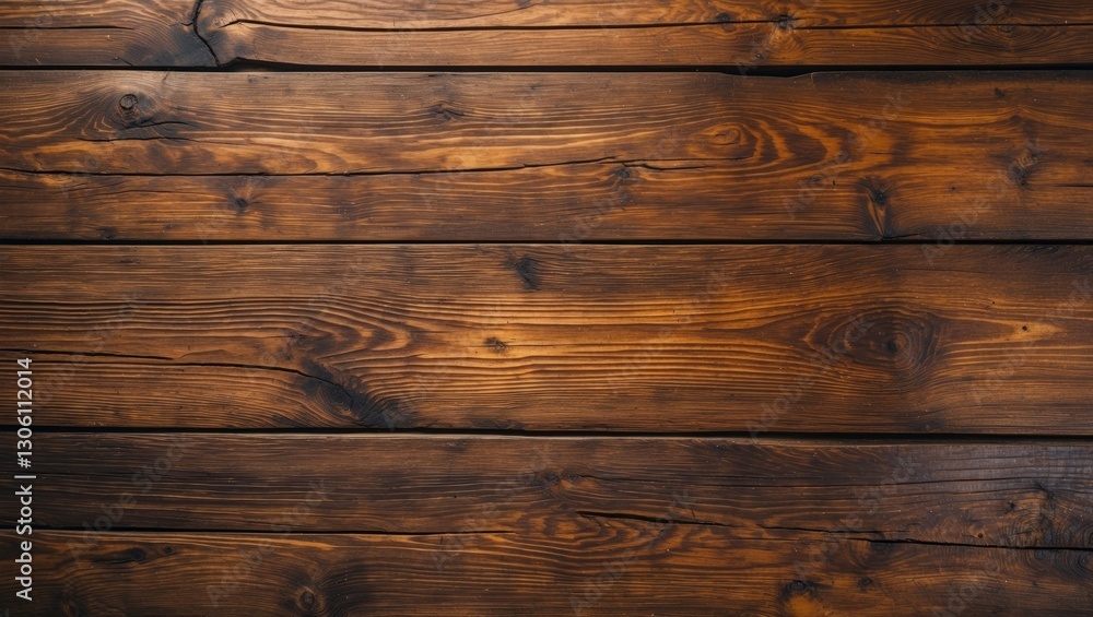 Poster rustic wooden brown table surface with rich texture and natural grain patterns ideal for wallpaper o