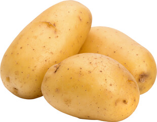 Potatoes Isolated From Background