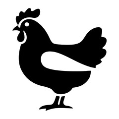 chicken icon isolated PNG transparent