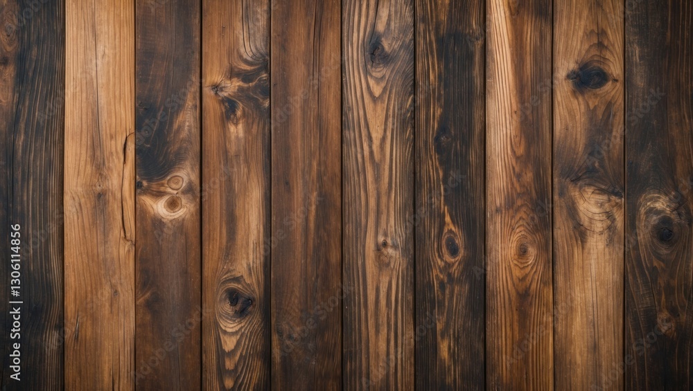 Poster natural wooden texture with visible growth rings and grain patterns, showcasing a rustic board wall 