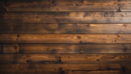 Naklejka premium Rustic wooden panel backdrop with rich textures and warm tones ideal for interior design or vintage themed projects