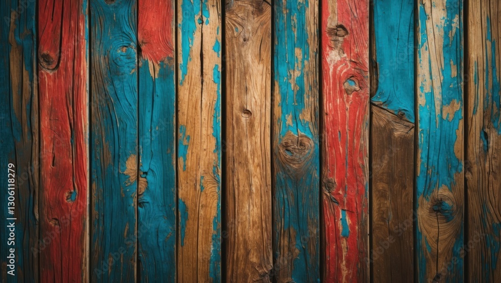 Poster colorful wooden texture background for creative design projects and artistic applications. ideal for