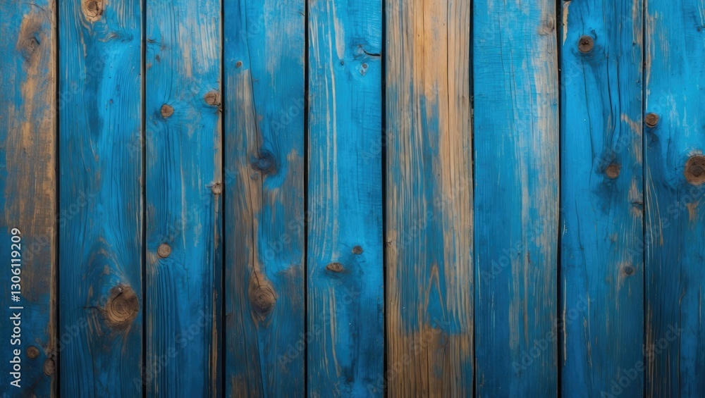 Poster blue painted wooden boards background texture for design projects and creative applications. ideal f