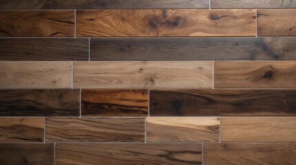 Elegant wooden tile pattern showcasing natural textures and tones for interior design and flooring inspiration.