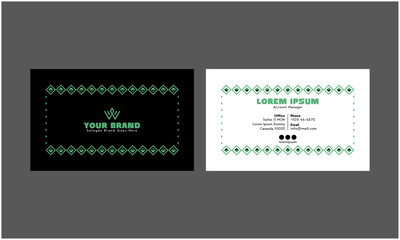 Modern Geometric Business Card
