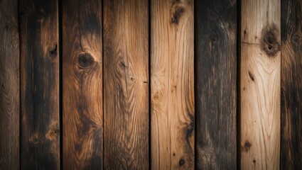 Fototapeta premium Natural wooden background with rich textures and varied tones ideal for design and rustic themes.