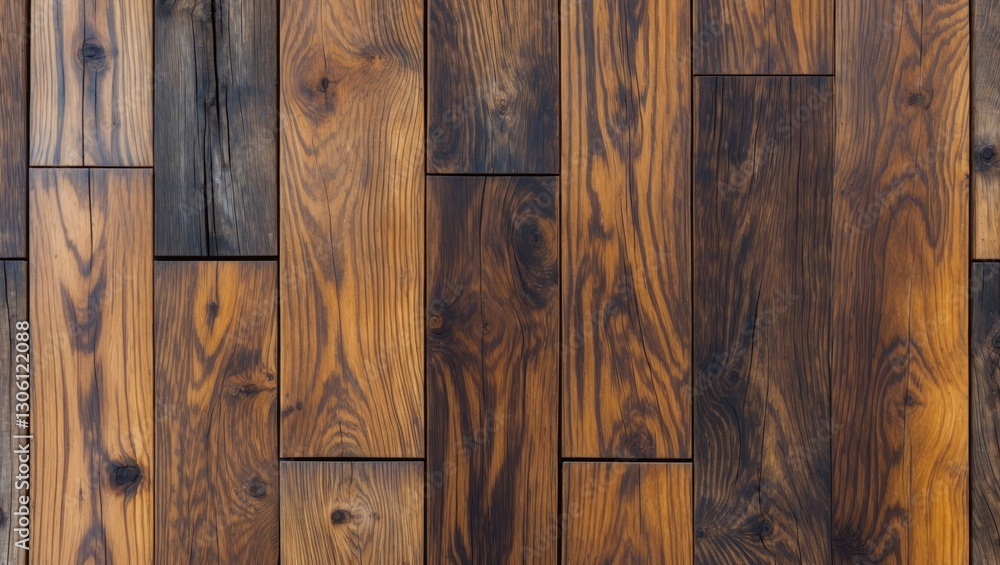 Poster wood texture background with rich color variations ideal for terrace floor or rustic design projects