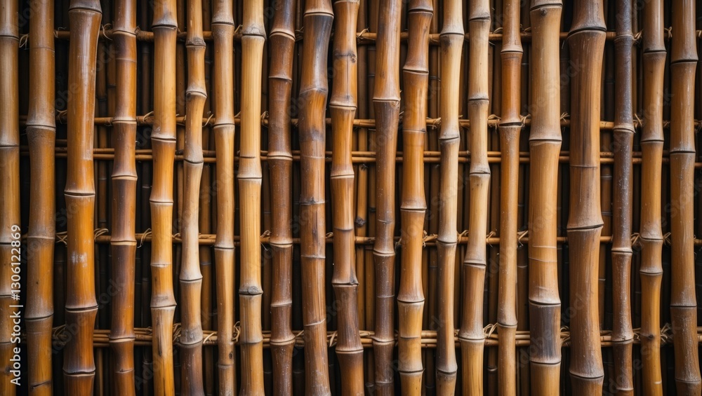 Poster bamboo texture background showcasing intricate wood weave patterns ideal for natural design projects