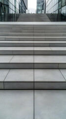 Modern Building Staircase, Architectural Illustration