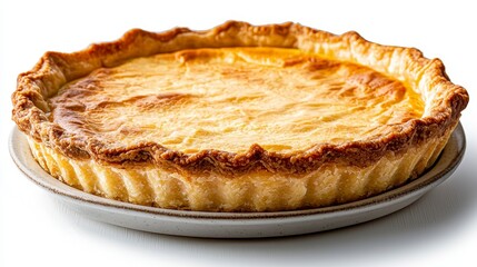 Indulge in the creamy decadence of this perfectly baked custard pie, a comforting dessert that evokes the warmth of home kitchens and sweet memories of family gatherings, a golden crust cradling a