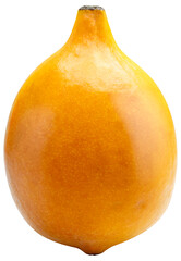 Fresh Yellow Achacha or Lemon drop mangosteen isolated on white background, Yellow Garcinia humilis or Garcinia intermedia on white background PNG file.