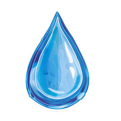 blue water drop