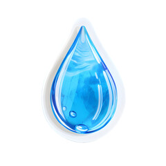 blue water drop
