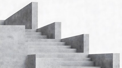 Abstract Concrete Staircase Architecture Design