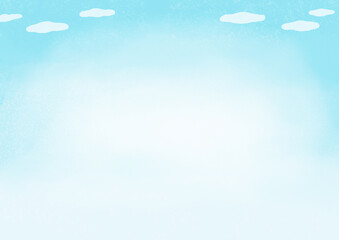 可愛い手書きの空の背景