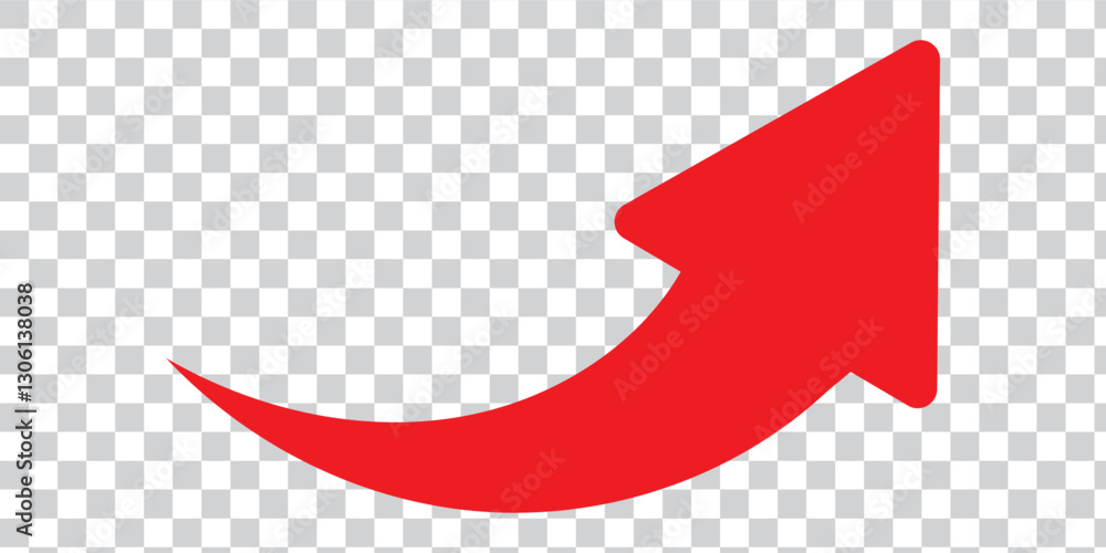 Poster black arrows set. curved arrows. arrow sign. curved arrow pointing right. black and red arrow