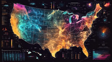 Top Wind Producing States in the US with Colorful Infographic