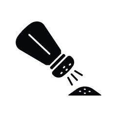 Obraz premium Salt & Pepper Shakers icon vector design template simple and clean