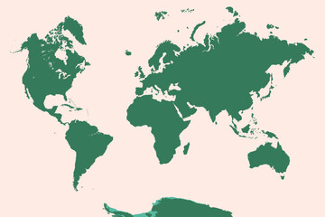 World Map, sign silhouette. World Map Globe. Vector Illustration isolated on transparent background.