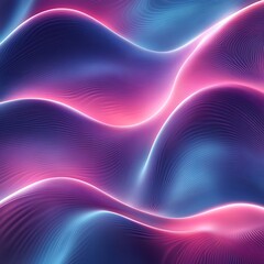 Obraz premium Abstract Waves of Vibrant Pink and Blue Light