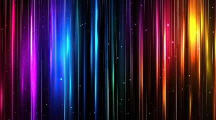 Naklejka premium A holographic 3D abstract background with floating, prismatic panels shifting through a rainbow spectrum.