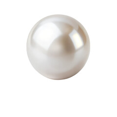 Obraz premium White pearl on white background 