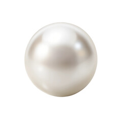 white pearl on white background 
