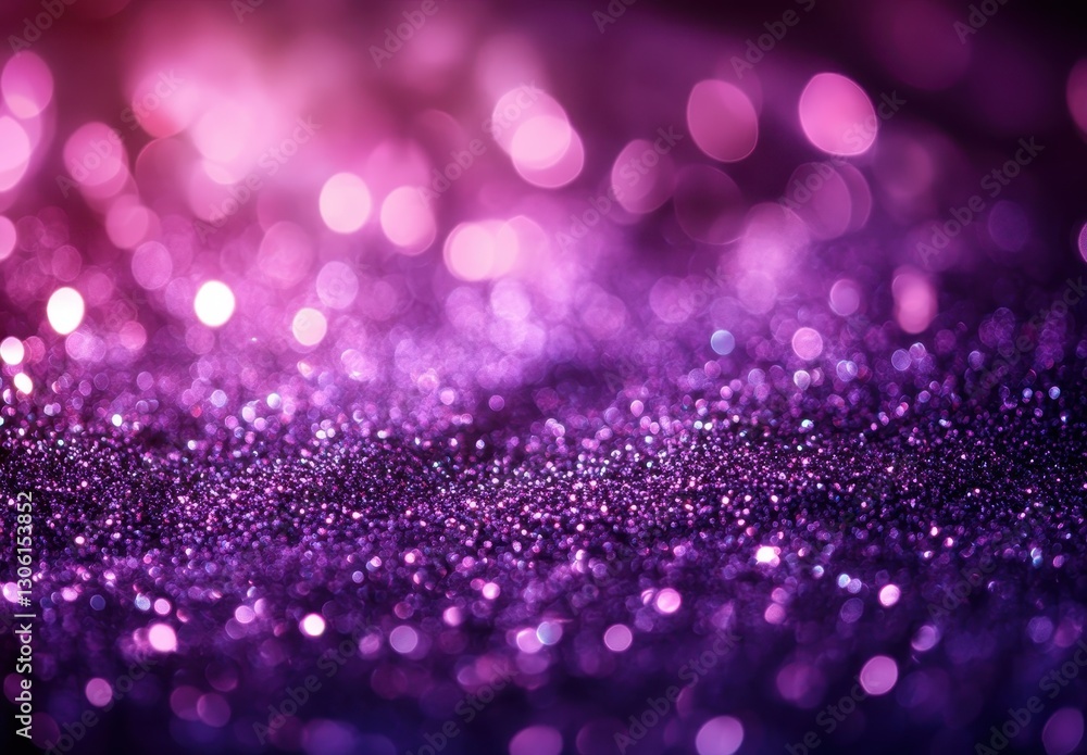 Aufkleber abstract background of purple glitter with soft bokeh effect for creative and artistic projects