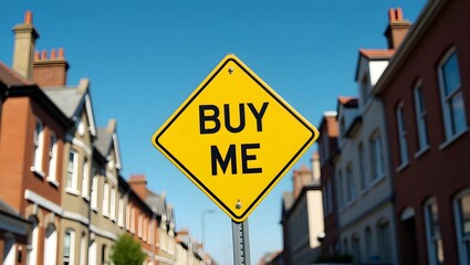 Maximize Visibility: 'Buy Me' Advertising Sign for Real Estate Listings