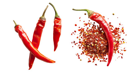 Spicy Red Chili Peppers & Flakes.