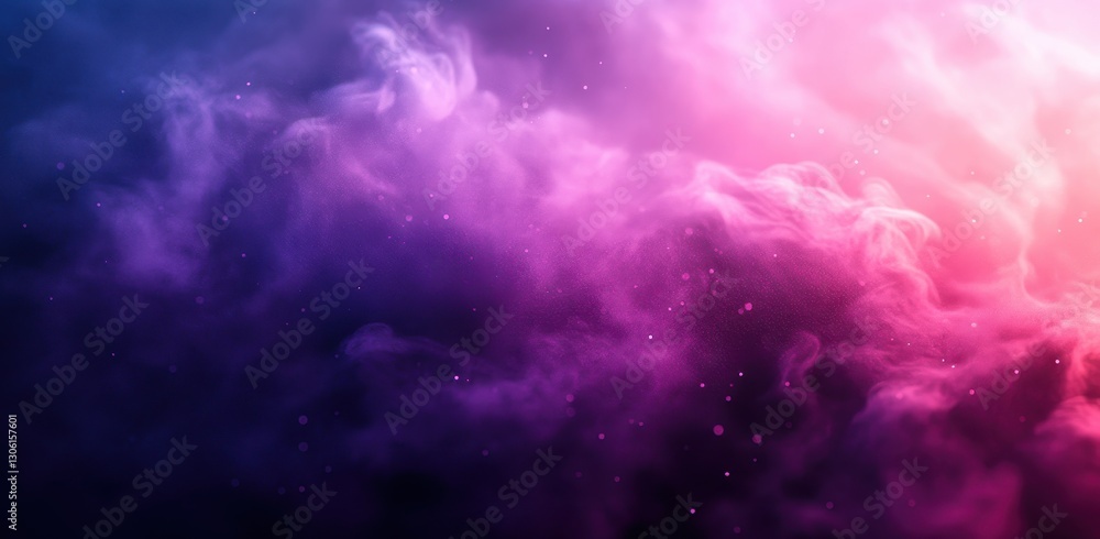 Aufkleber abstract colorful smoke background with gradients of purple and pink, creating a dreamy and mystical