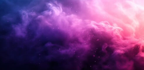 Obraz premium Abstract colorful smoke background with gradients of purple and pink, creating a dreamy and mystical atmosphere for digital or print design projects.
